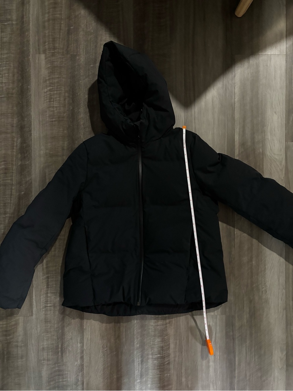 Uniqlo Black Hooded Puffer jacket